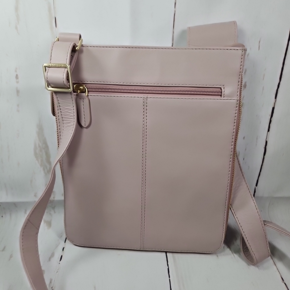 Prairie Pink Radley London Pocket Zip Crossbody Bag Tote Leather